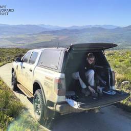 Setting up camera traps for the Overberg survey